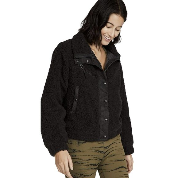 Revolve X Blank NYC Sherpa Fleece Bomber Jacket Size 2X NWT - Picture 3 of 10